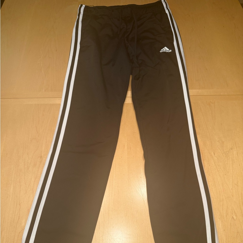 adidas Black Pants with White Accents